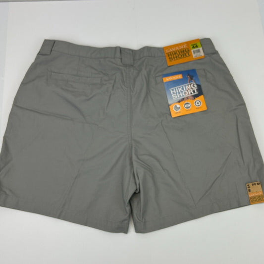 Savane Hiking Cargo Shorts Mens 44 UPF 30 Comfort Waist Technology Pocket Gray