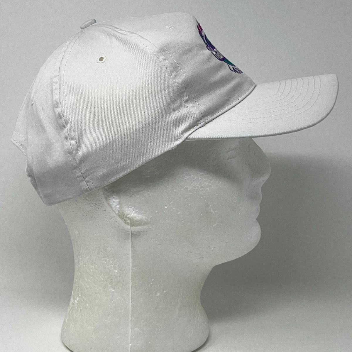Vintage Harrah's Laughlin Casino Hat Baseball Cap White Snapback Logo Nevada