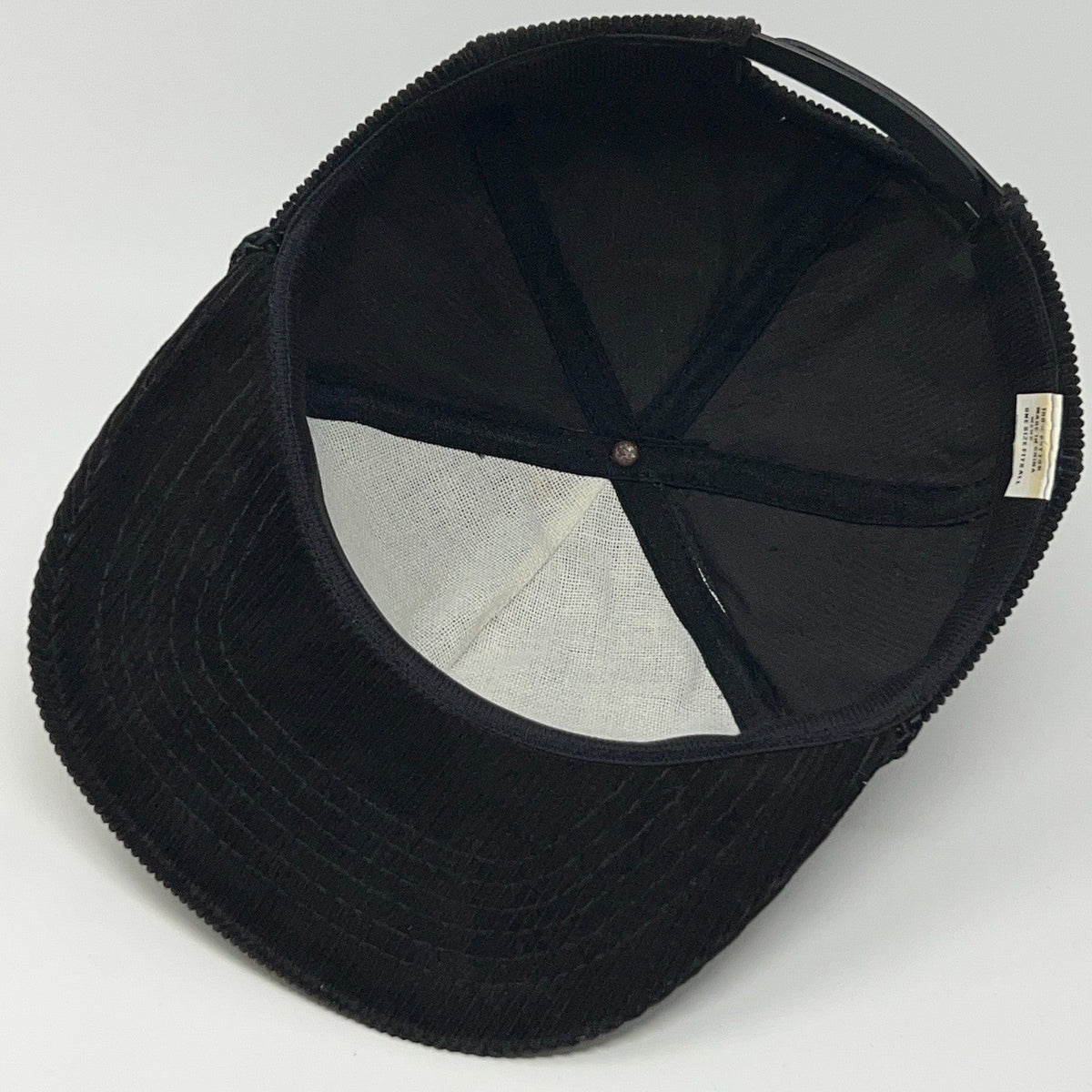 Vintage Hillcrest Invitational Black Corduroy Rope Snapback Baseball Hat Cap
