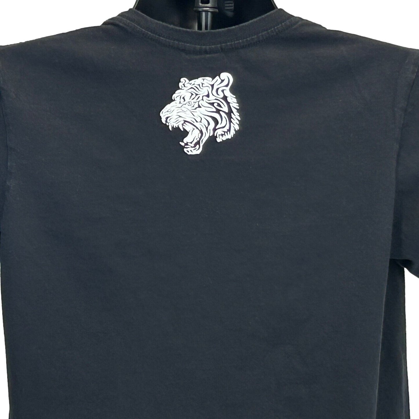 Camiseta de Phuket, Tailandia, tamaño mediano, tigre indochino, camiseta con pintura hinchada para hombre, color negro