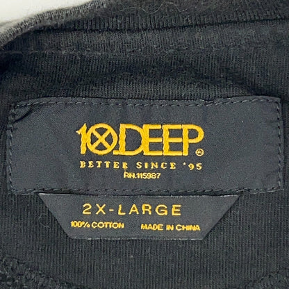 10.Deep 1X.DXXP XXX USA 1995 T Shirt Streetwear Long Sleeve Black Tee XL X-Large