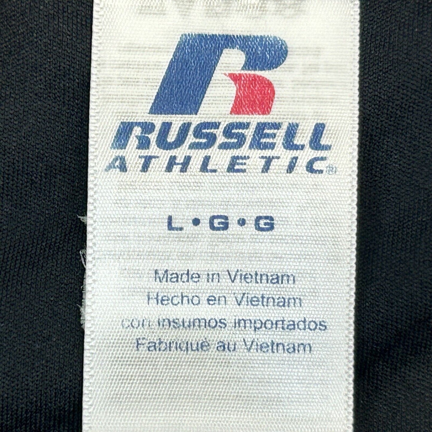 Chaqueta deportiva XFL Las Vegas Outlaws, talla grande, estilo vintage, años 2000, Russell, para hombre, color negro