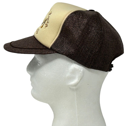 Case Construction Vintage Trucker Hat Baseball Cap Power & Equipment Brown Mesh