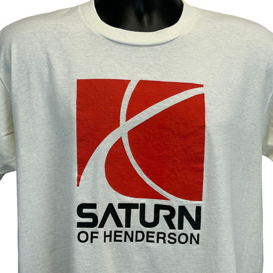 Saturno de Henderson Vintage 90s Camiseta Auto Car Concesionario Las Vegas Tee Grande