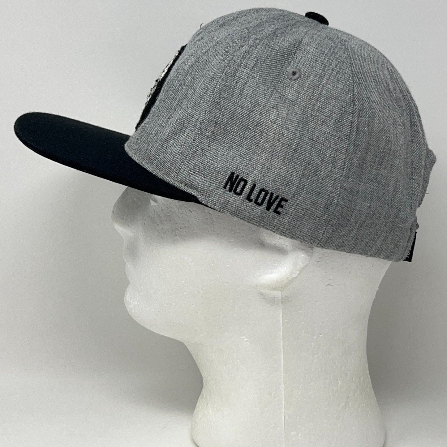 10.Deep 10th Division XXX Inc No Love Hat Baseball Cap Wool Blend Snapback Grey