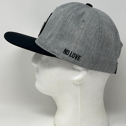 10.Deep 10th Division XXX Inc No Love Hat Baseball Cap Wool Blend Snapback Grey