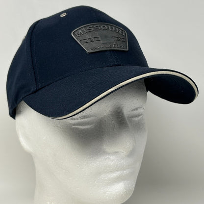 Missouri Show Me State Hat Baseball Cap Falcon Metal Art 6 Panel Strapback Blue