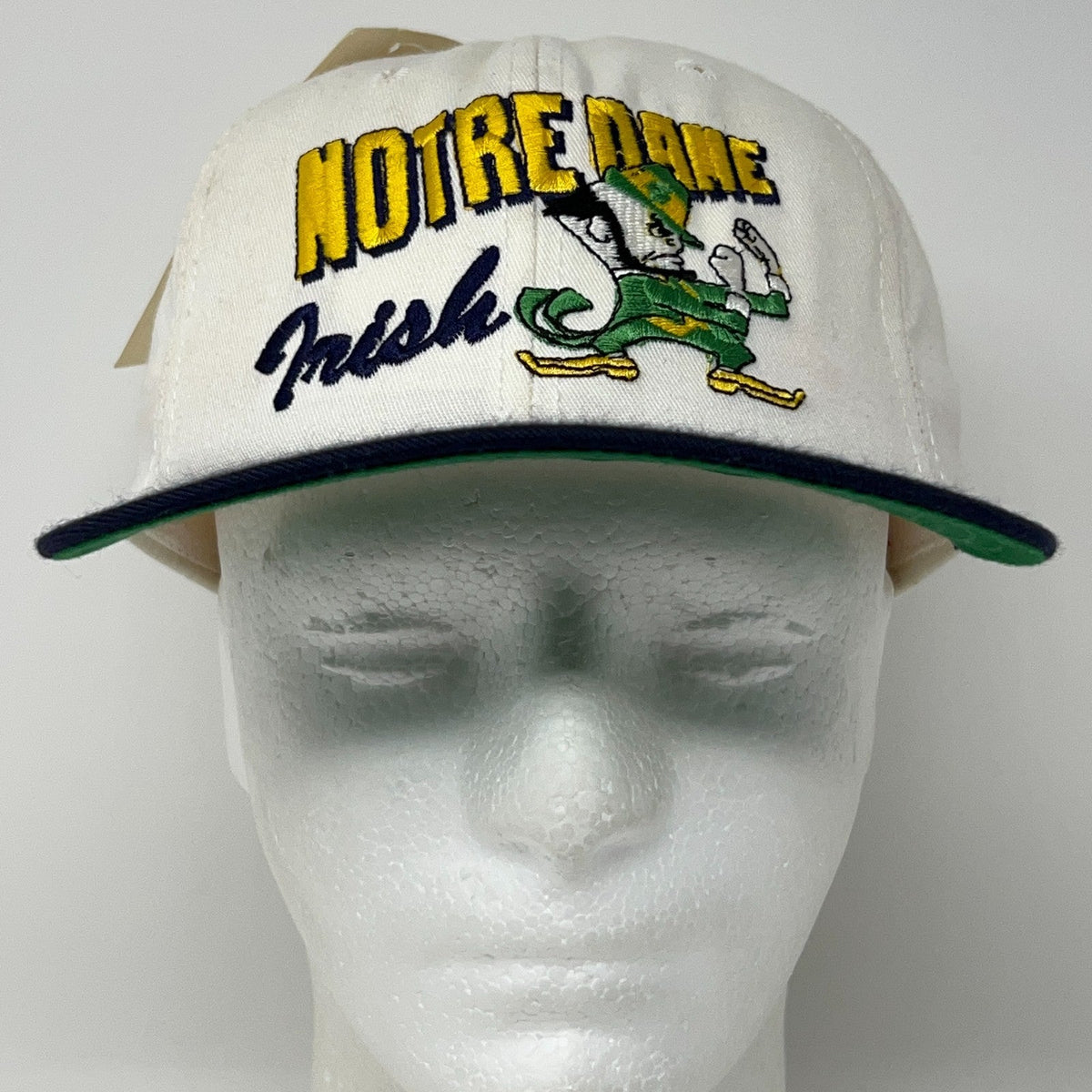 Vintage Notre Dame Fighting Irish Leprechaun NWT Snapback Baseball Hat Cap USA