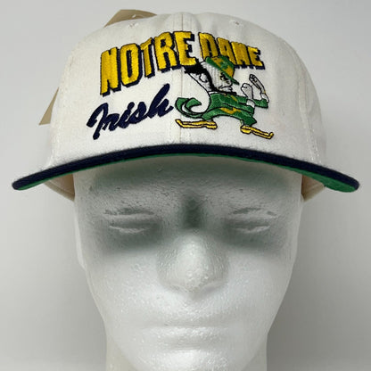 Vintage Notre Dame Fighting Irish Leprechaun NWT Snapback Baseball Hat Cap USA
