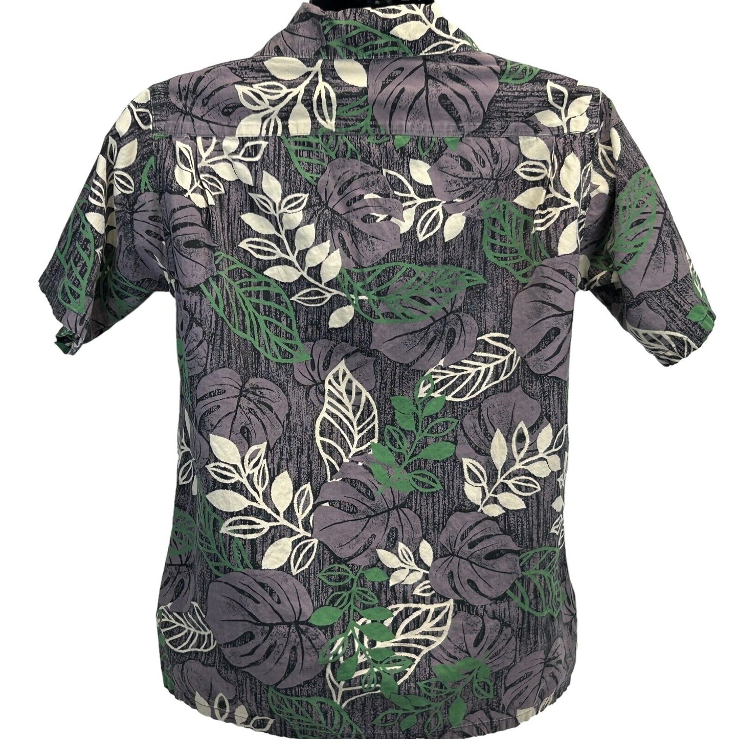 Camisa hawaiana vintage de los años 90 con botones en la parte delantera, estilo campamento, talla XXS, con flores, para hombre, color gris