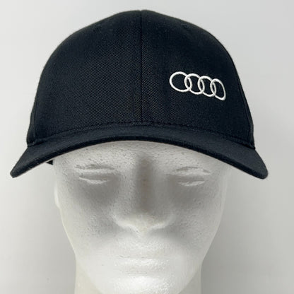 Audi Logo Hat Baseball Cap Cars Automobiles Vehicles 6 Panel Black FlexFit L-XL