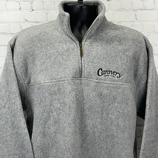 Gray 7CH Outerwear Sweatshirt with Cannery Logo and Half-Zip Collar, ideal for Las Vegas casual outings