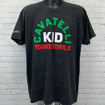 Youngstown Clothing Co Ohio Italian Cavatelli Kid T-Shirt in Dark Gray, Vintage Style