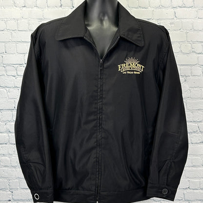 Vintage Fremont Hotel Casino Las Vegas Jacket Gambling Gambler Black M Medium
