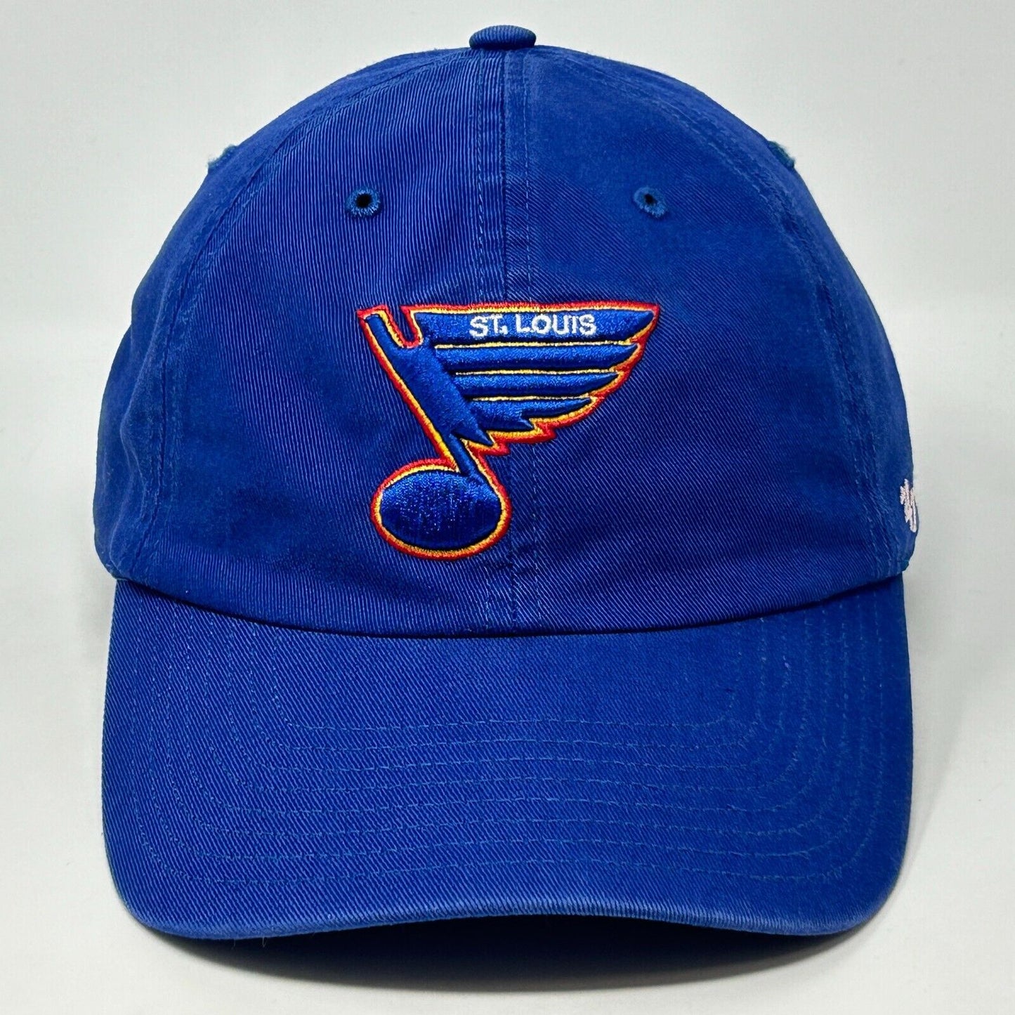 St Louis Blues Dad Hat NHL 47 Brand Vintage Hockey Blue Strapback Baseball Cap
