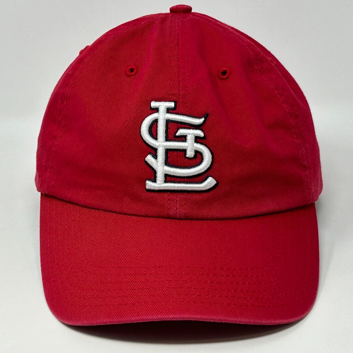 Gorra de béisbol con correa trasera de seis paneles de la MLB de St Louis Cardinals, color rojo