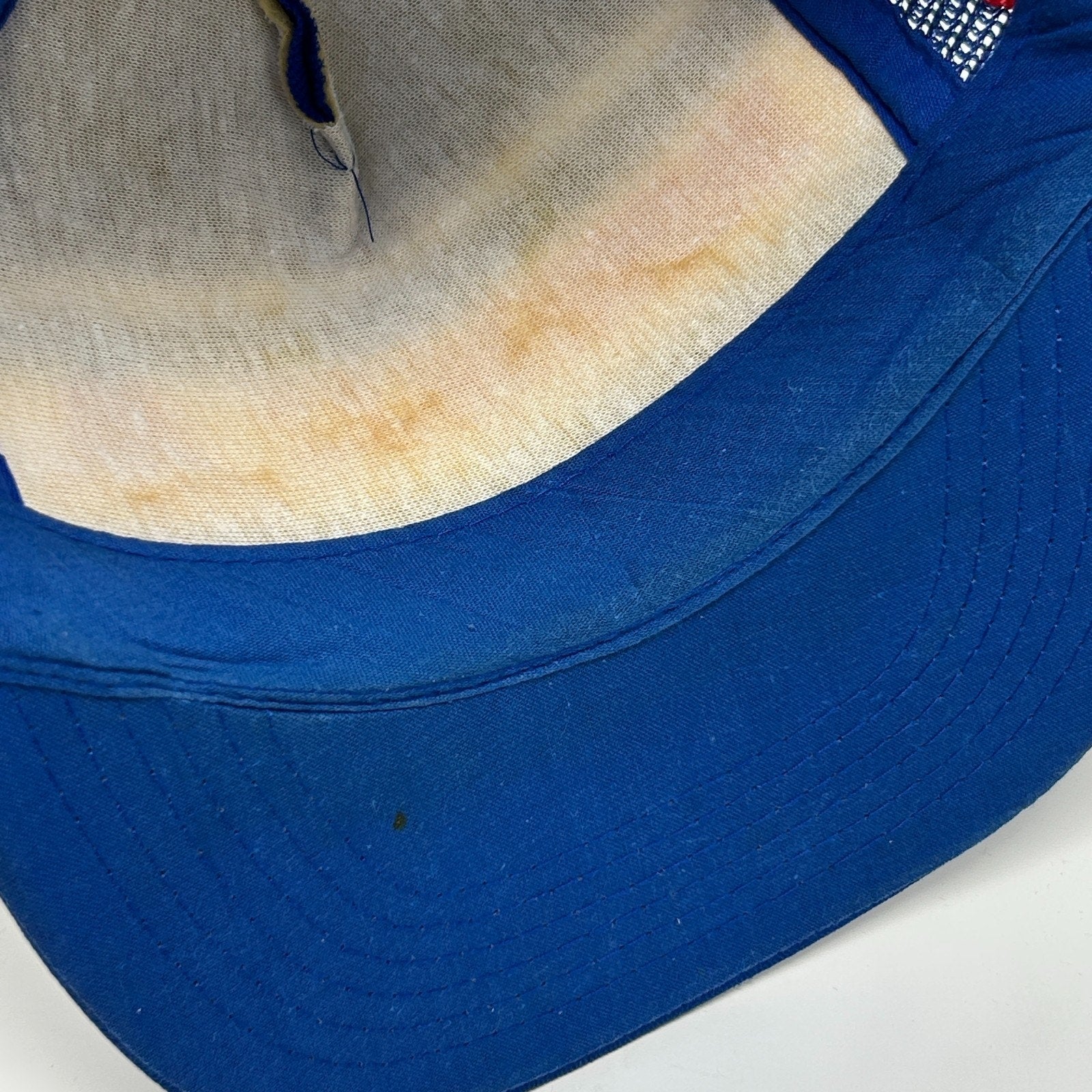 Vintage 80s Washington DC Trucker Hat Baseball Cap USA Capitol Snapback Blue - Neon Vintage