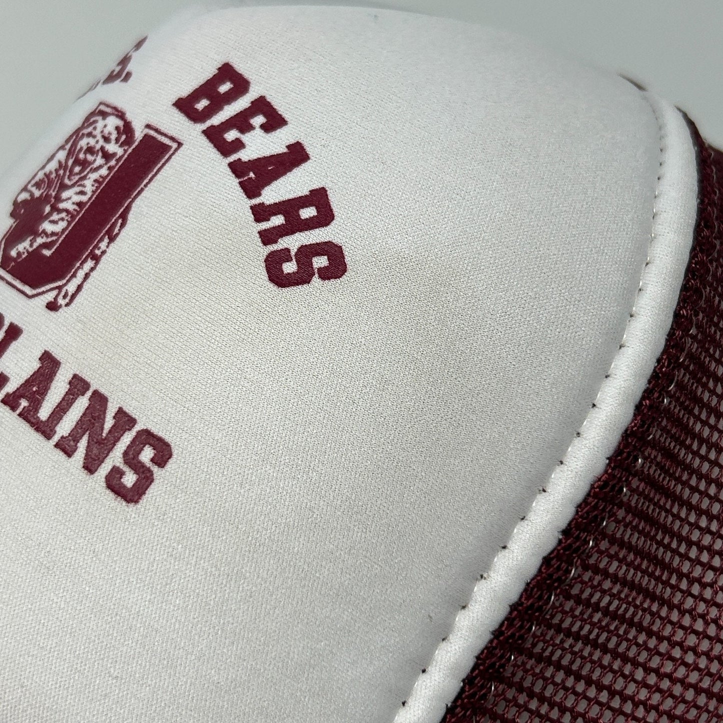 Vintage 80s SMS Bears Trucker Hat Baseball Cap Missouri State MSU Snapback Red - Neon Vintage