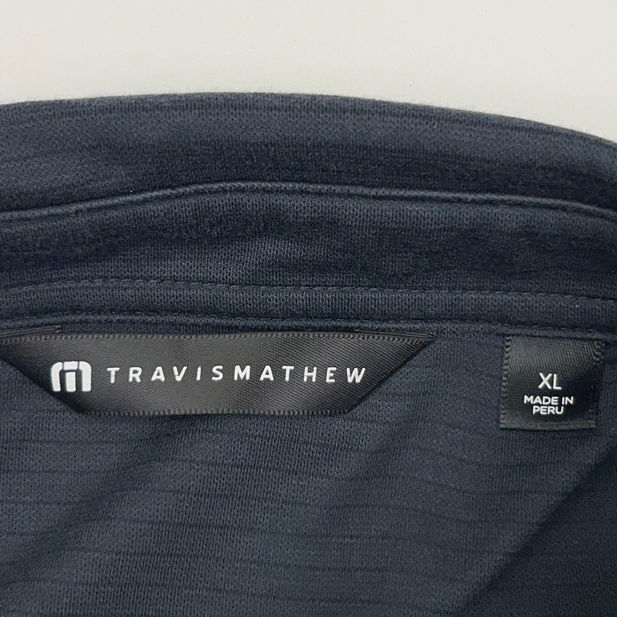 TravisMathew Zouk Group Zinna 2.0 Polo Shirt XL X-Large Navy Golf Corporate Logo