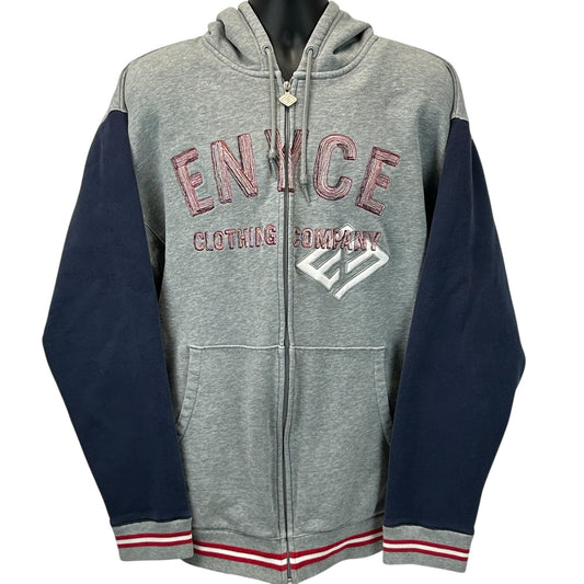 Vintage Y2Ks Enyce Clothing Company Hoodie Hooded Sweatshirt Gray XL X-Large