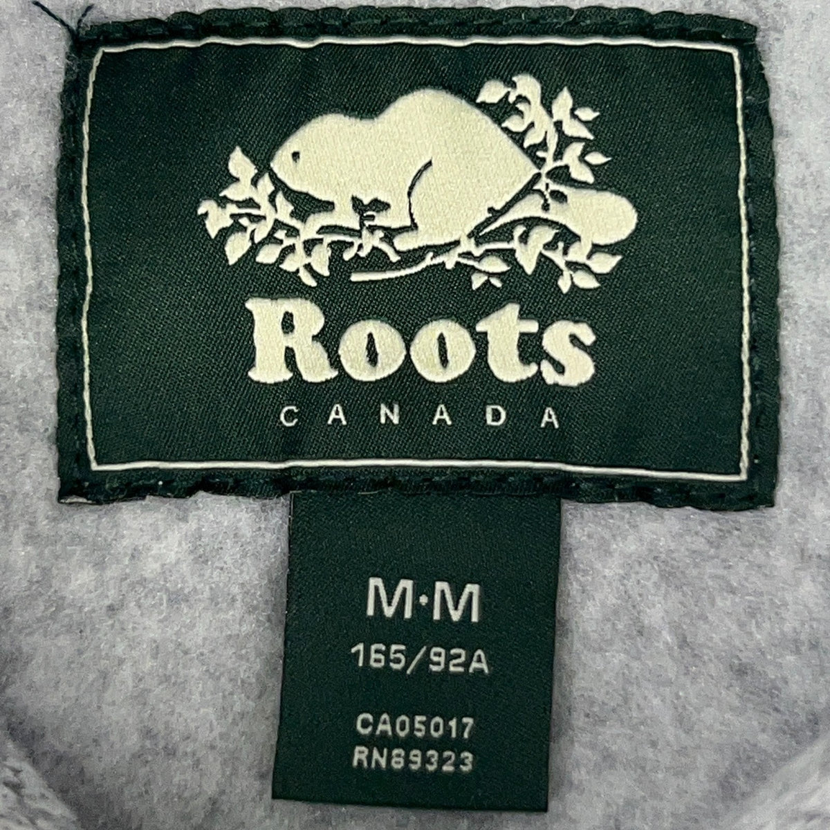 Roots Athletic Goods Canada Beaver Hoodie M Medium Gray Hooded Sweatshirt Pocket
