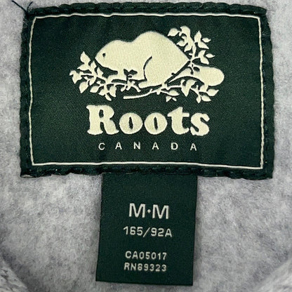 Roots Athletic Goods Canada Beaver Hoodie M Medium Gray Hooded Sweatshirt Pocket