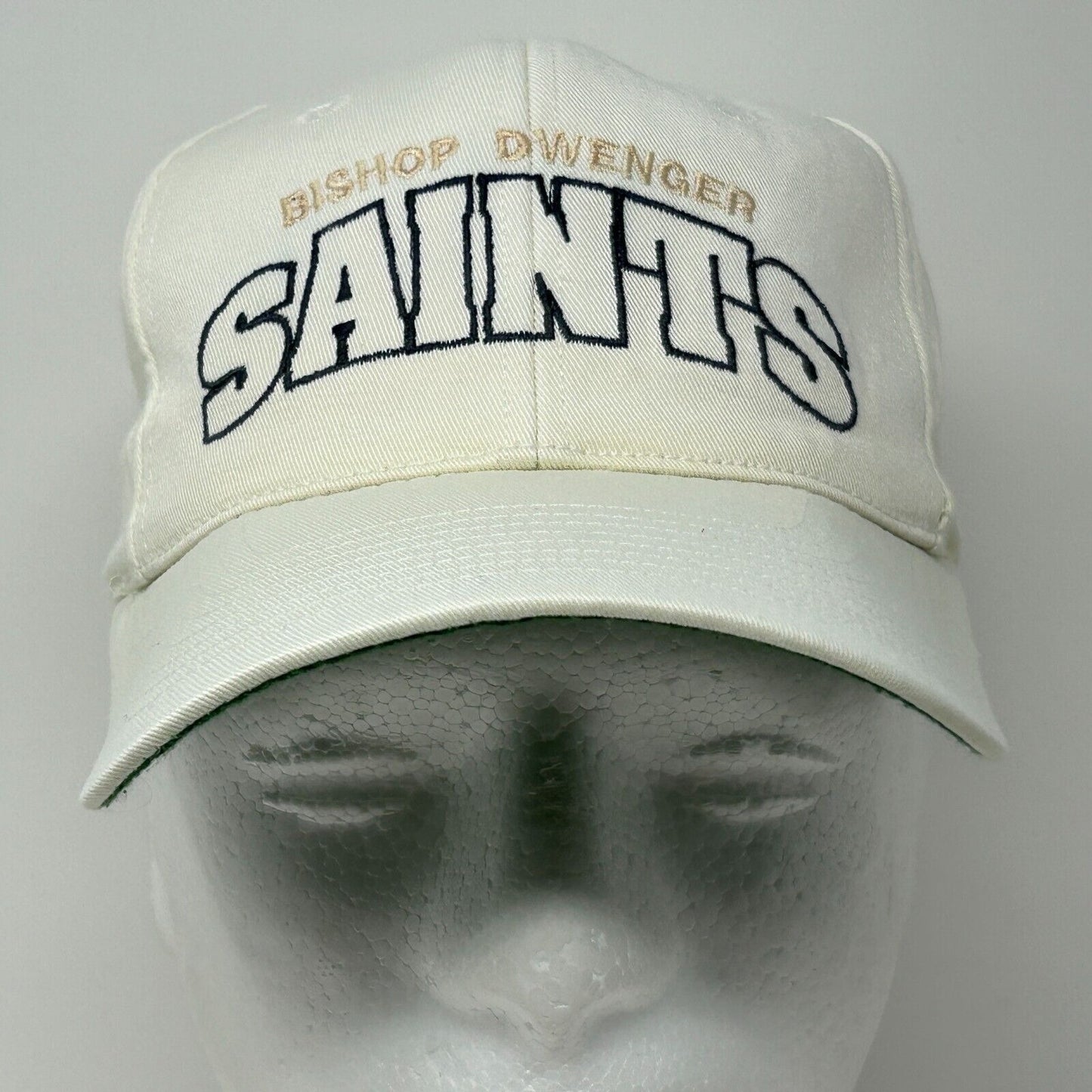 Vintage Bishop Dwenger High School Saints Youth Baseball Hat Cap Snapback White