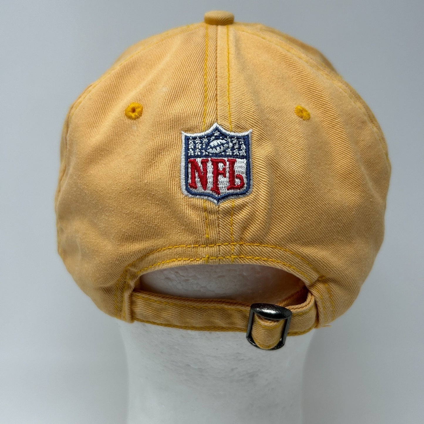 Vintage 90s Green Bay Packers Dad Hat Baseball Cap Yellow NFL Pro Line Strapback