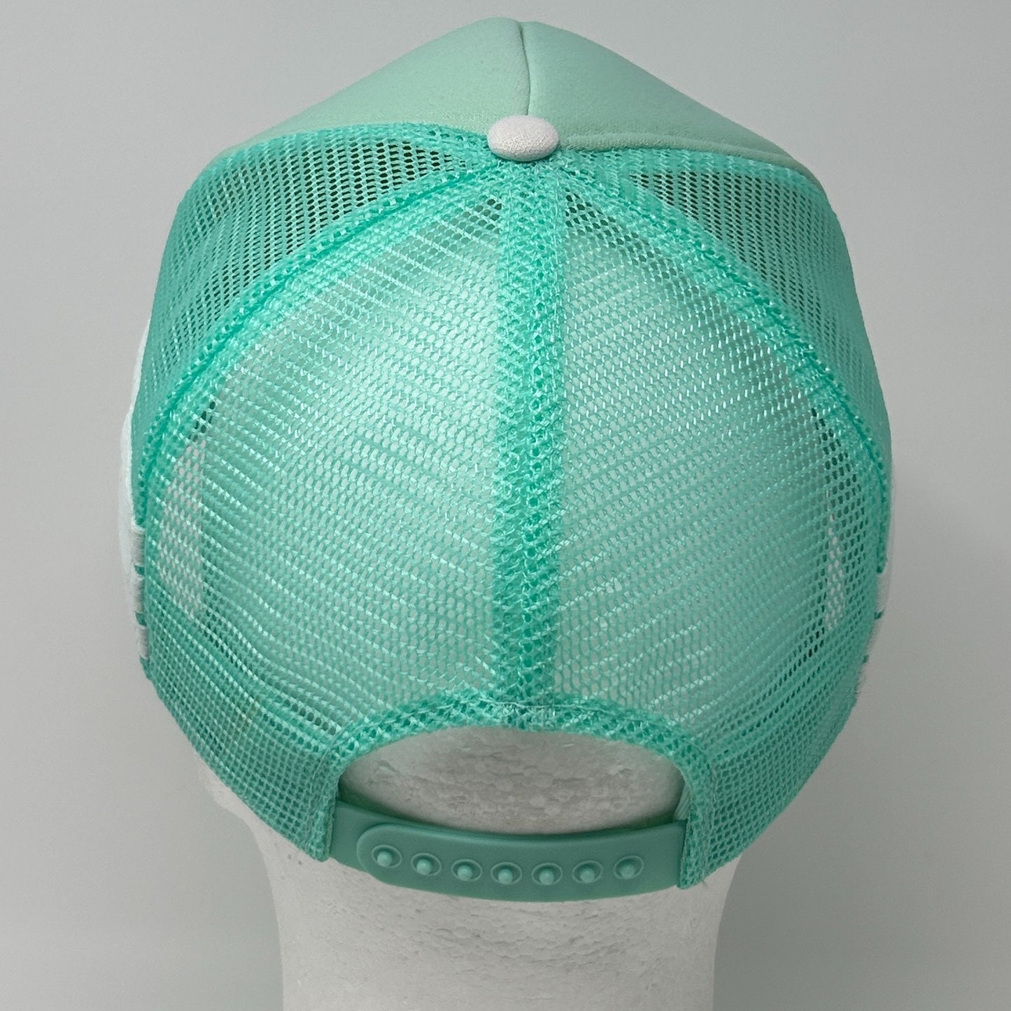 Vintage San Diego 3 Stripe Trucker Hat Cap Green 80s California Mesh Snapback