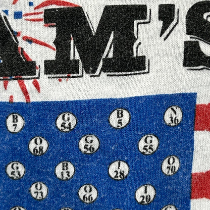 Vintage Sams Town Casino Bingo T Shirt Mens XL X-Large White Y2Ks Las Vegas USA