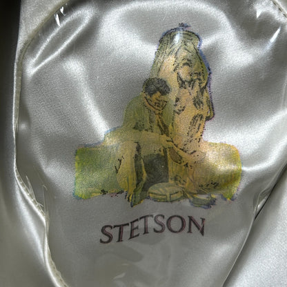 John B Stetson Company 3X XXX Beaver Cowboy Hat Western 3 Inch Brim Brown 6 7/8