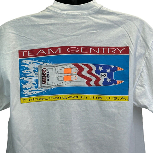Team Tom Gentry Vintage 90s T Shirt XL Offshore Racing Raceboat Speedboat Turbo