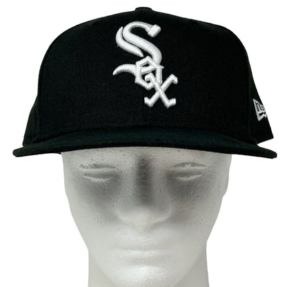 Chicago White Sox Hat MLB Black New Era 59Fifty 5950 6 Panel Baseball Cap 7 5/8