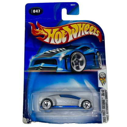 2002 Autonomy Concept Hot Wheels Collectible Diecast Car Silver Vintage 2003 New