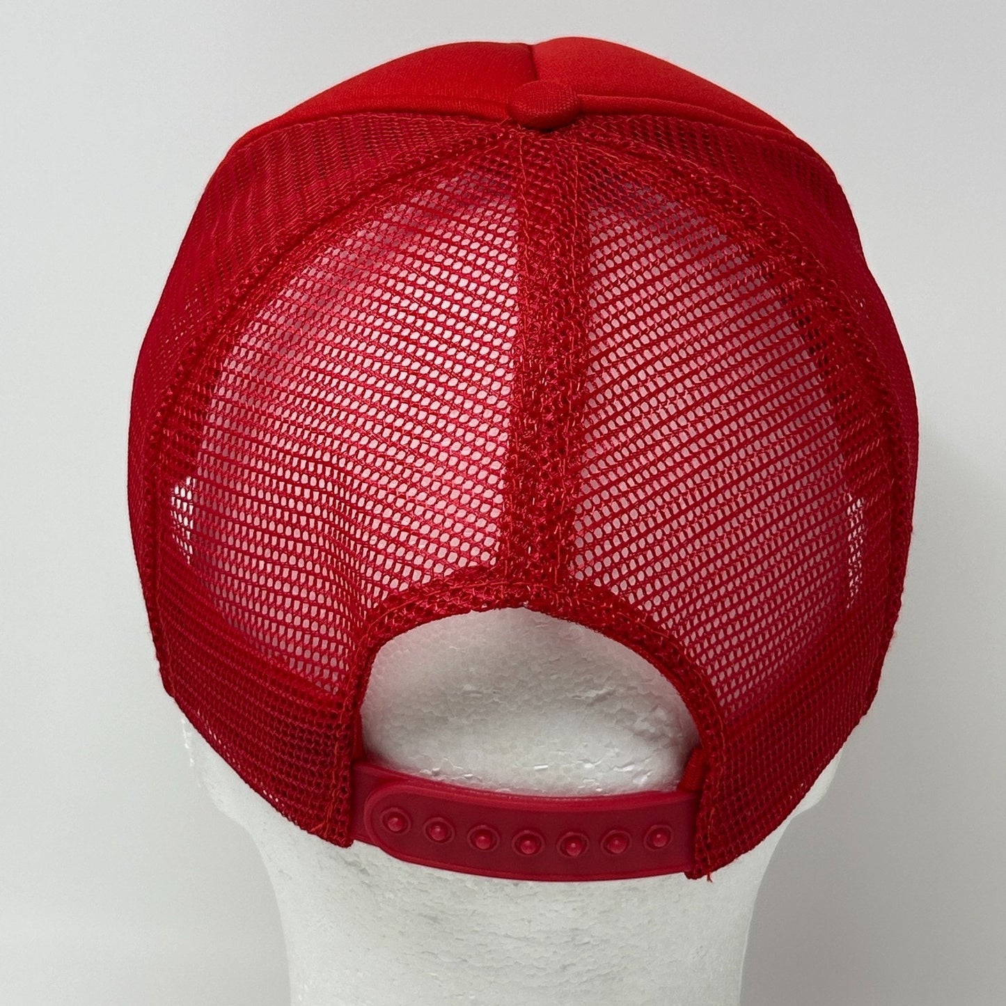 Vintage Olssons Motel Trucker Hat Cap Red 80s Mobile Alabama AAA Mesh Snapback