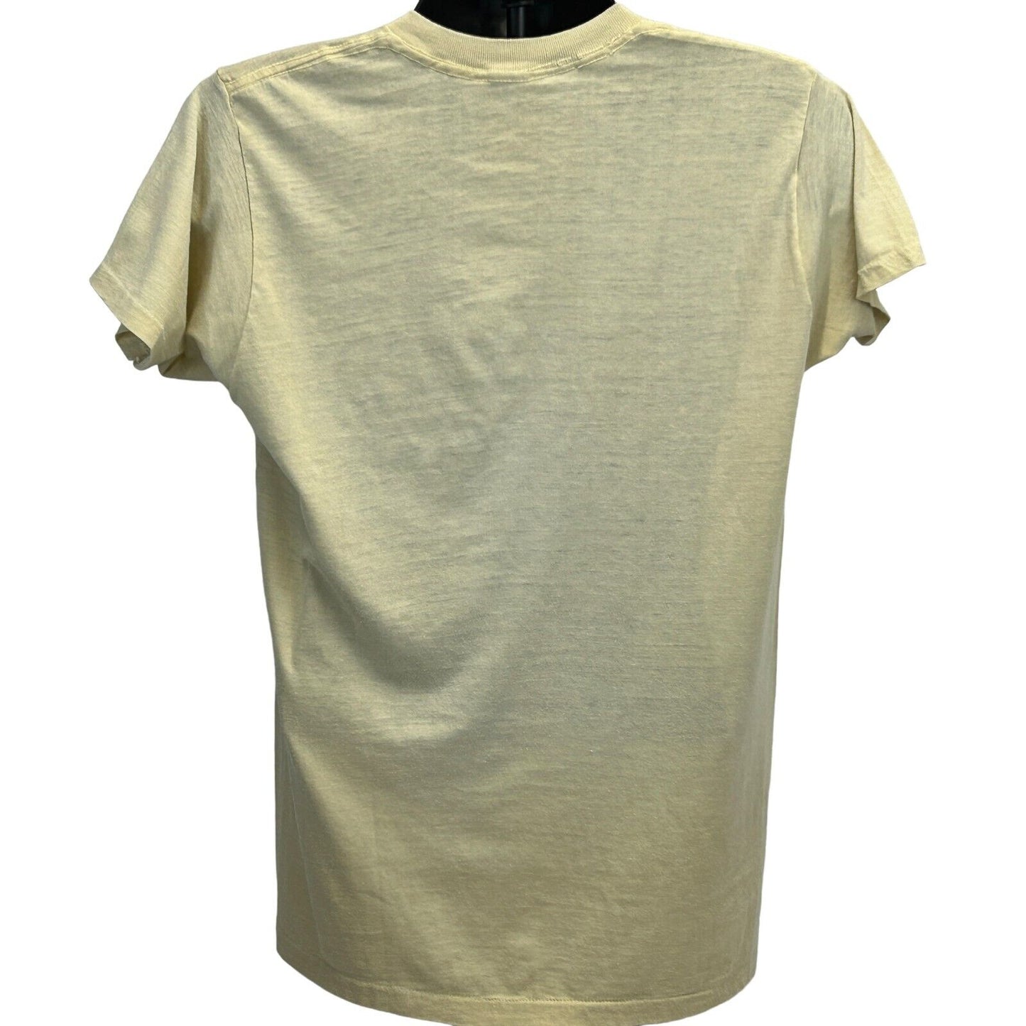 Camiseta vintage de los años 70 de Bermuda Beach Bum, talla mediana, fabricada en EE. UU., para hombre, color beige