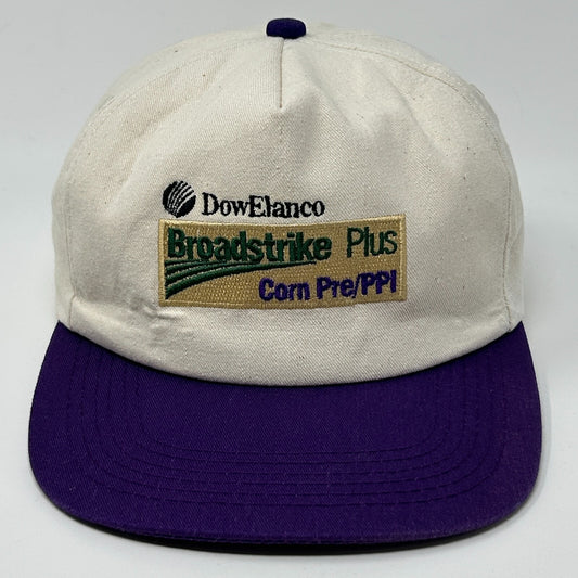 Vintage 90s DowElanco Broadstrike Hat Baseball Cap K-Products Snapback White