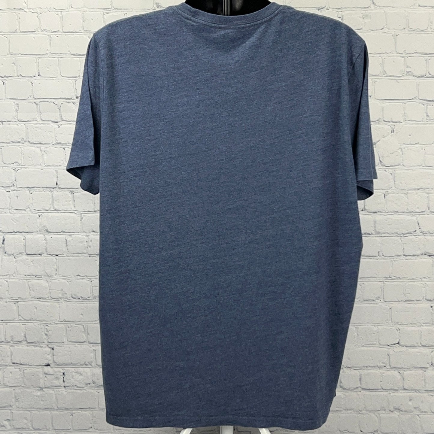 Lucky Brand Luckys Vintage Motorcycle Works T Shirt XXL 2XL Blue Biker Tee