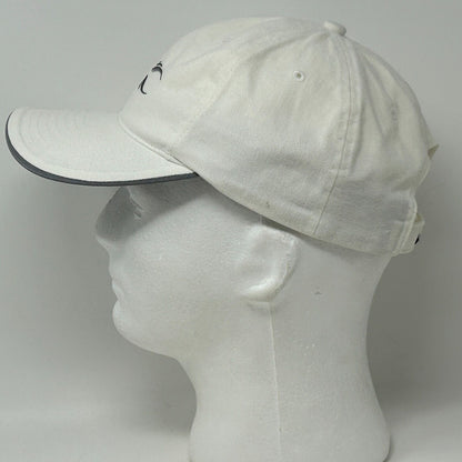 Nike Swoosh Logo Baseball Hat Cap Strapback Six Panel White