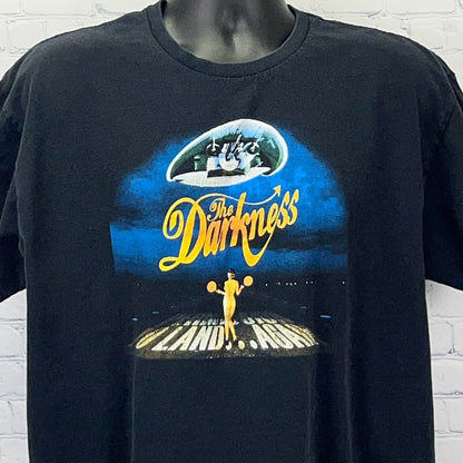 The Darkness Permission To Land Again Tour T Shirt XL X-Large Black Concert Tee