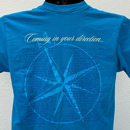 Billy Currington 2009 Tour T Shirt Coming In Your Direction Country Blue S Small