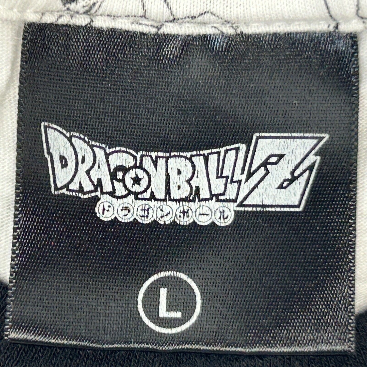 Camiseta de Dragon Ball Z AOP con estampado gráfico completo de anime pequeño para hombre, color blanco