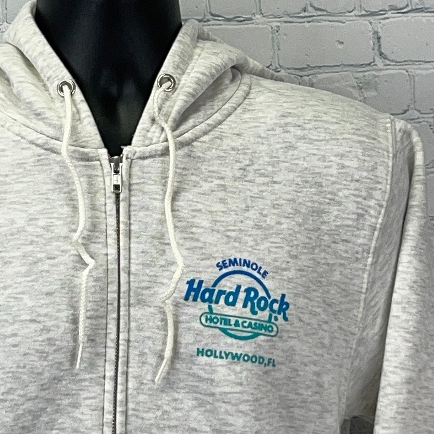 Hard Rock Casino The Guitar Hotel Hoodie Hollywood Florida Seminole Gray S Small