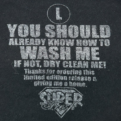 Winnie The Pooh Cyborg T Shirt Mens L Large Black On Black Robot Super Fresh Tee