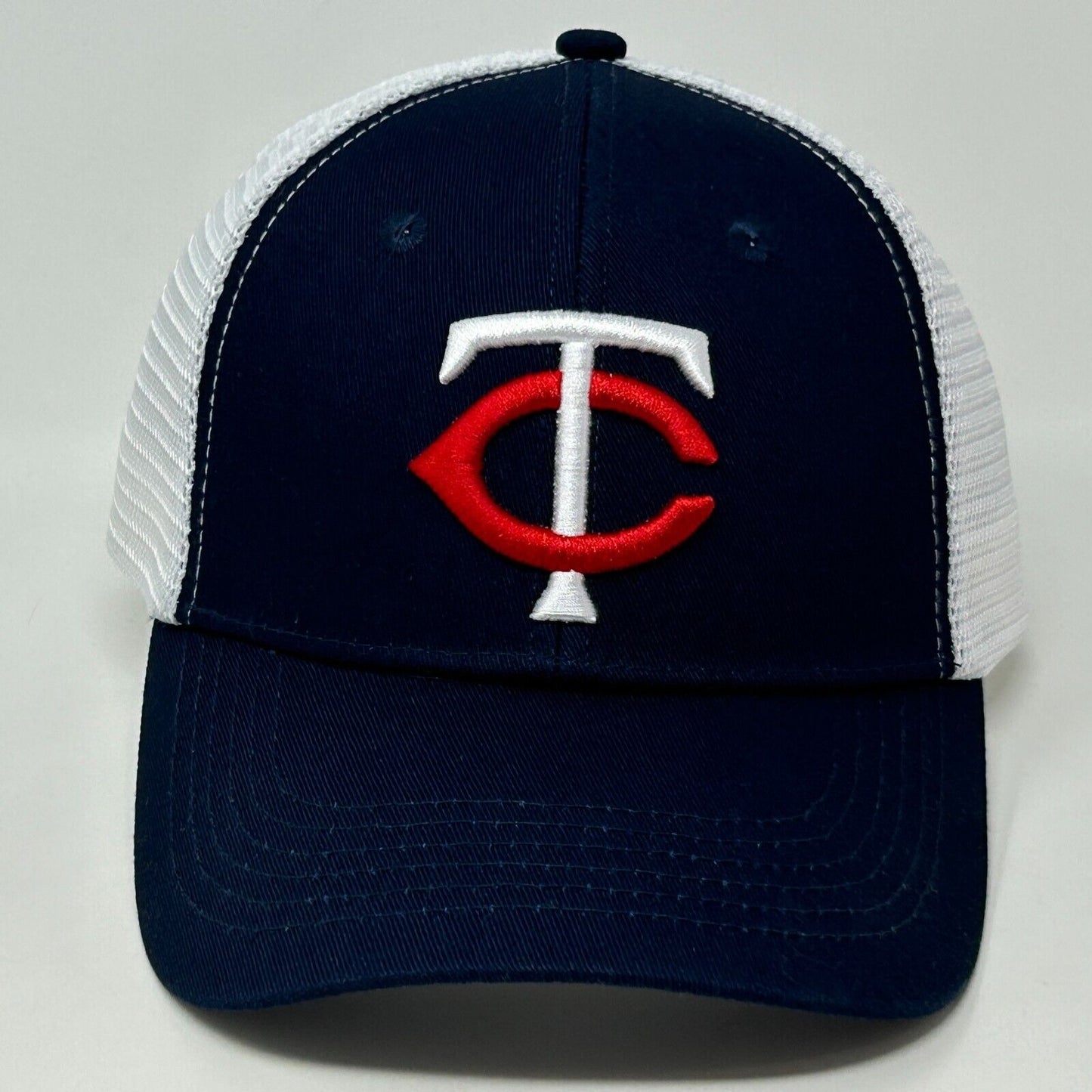 Minnesota Twins Trucker Hat Baseball Cap Snapback Blue Mesh MLB Six Panel