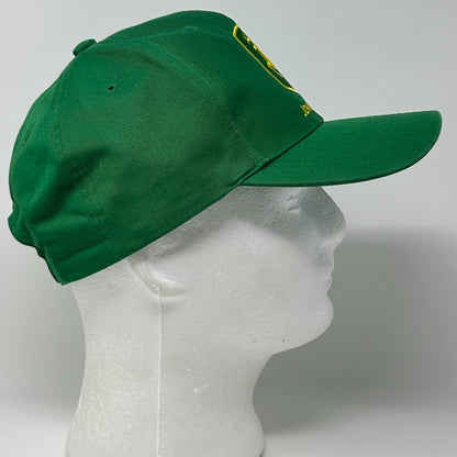 John Deere Hat Baseball Cap Green Farmer Farming Tractor Logo 6 Panel Snapback