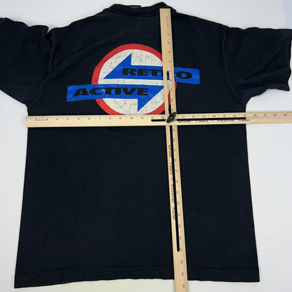 Vintage 90s Def Leppard Retro Active 1993 Skull Band Tee Single Stitch L Large