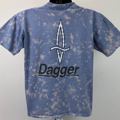 Vintage 90s Dagger Kayaks T Shirt Kayaker Kayaking Blue Graphic Tee L Large