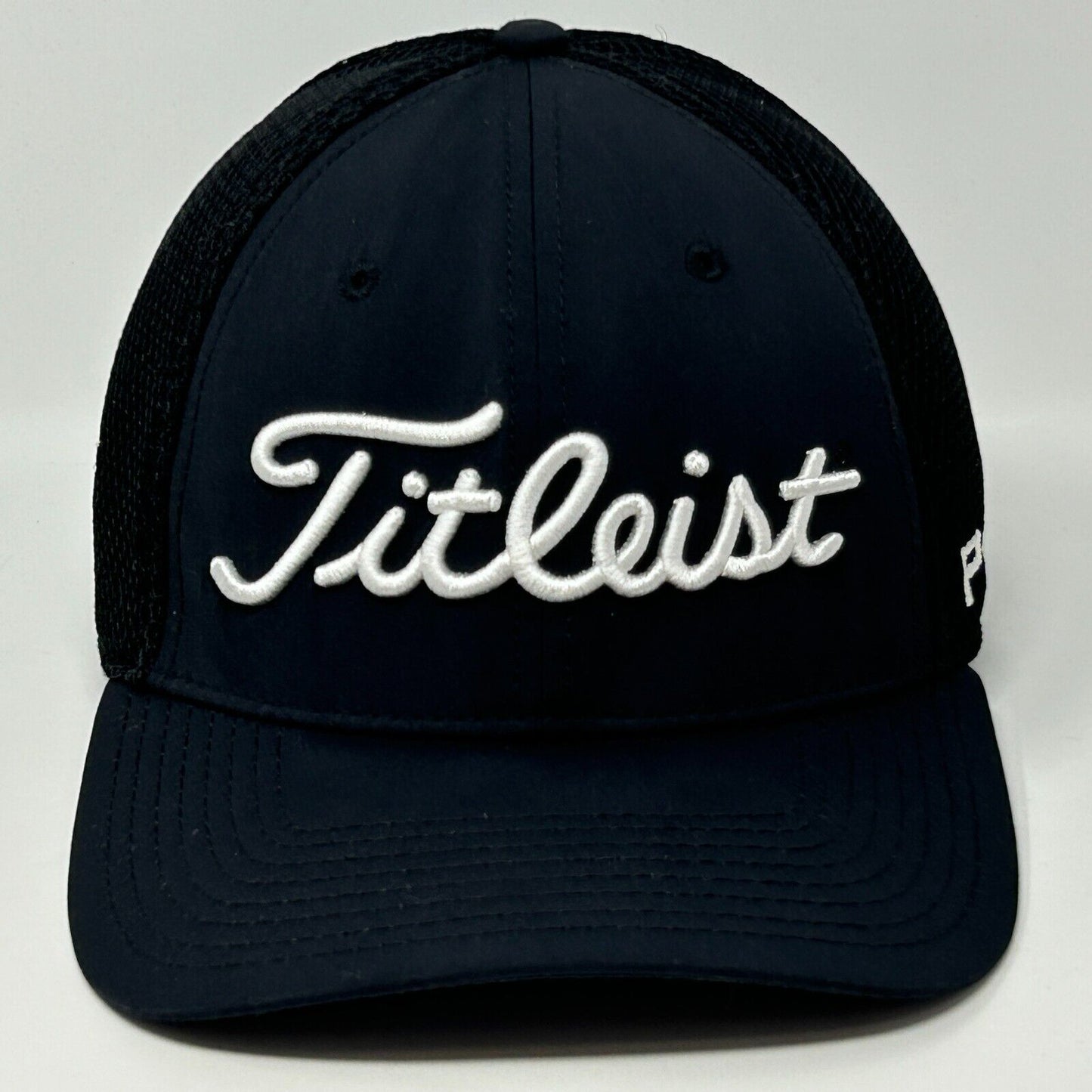 Titleist Pro V1 FootJoy New Era 高尔夫帽子 黑色棒球帽 Flex Fitted L/XL