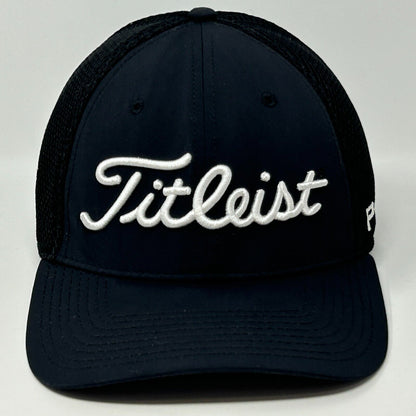 Titleist Pro V1 FootJoy New Era 高尔夫帽子 黑色棒球帽 Flex Fitted L/XL